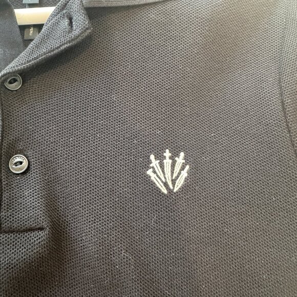 Lot of 2 Rag & Bone Shield Dagger Polos in Black and Pink in Men's Small - Picture 3 of 9